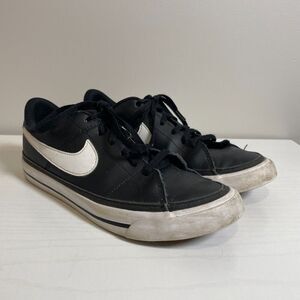 Nike Boys Court Legacy DA5380-002 Black Casual Shoes Sneakers Size 5.5Y
